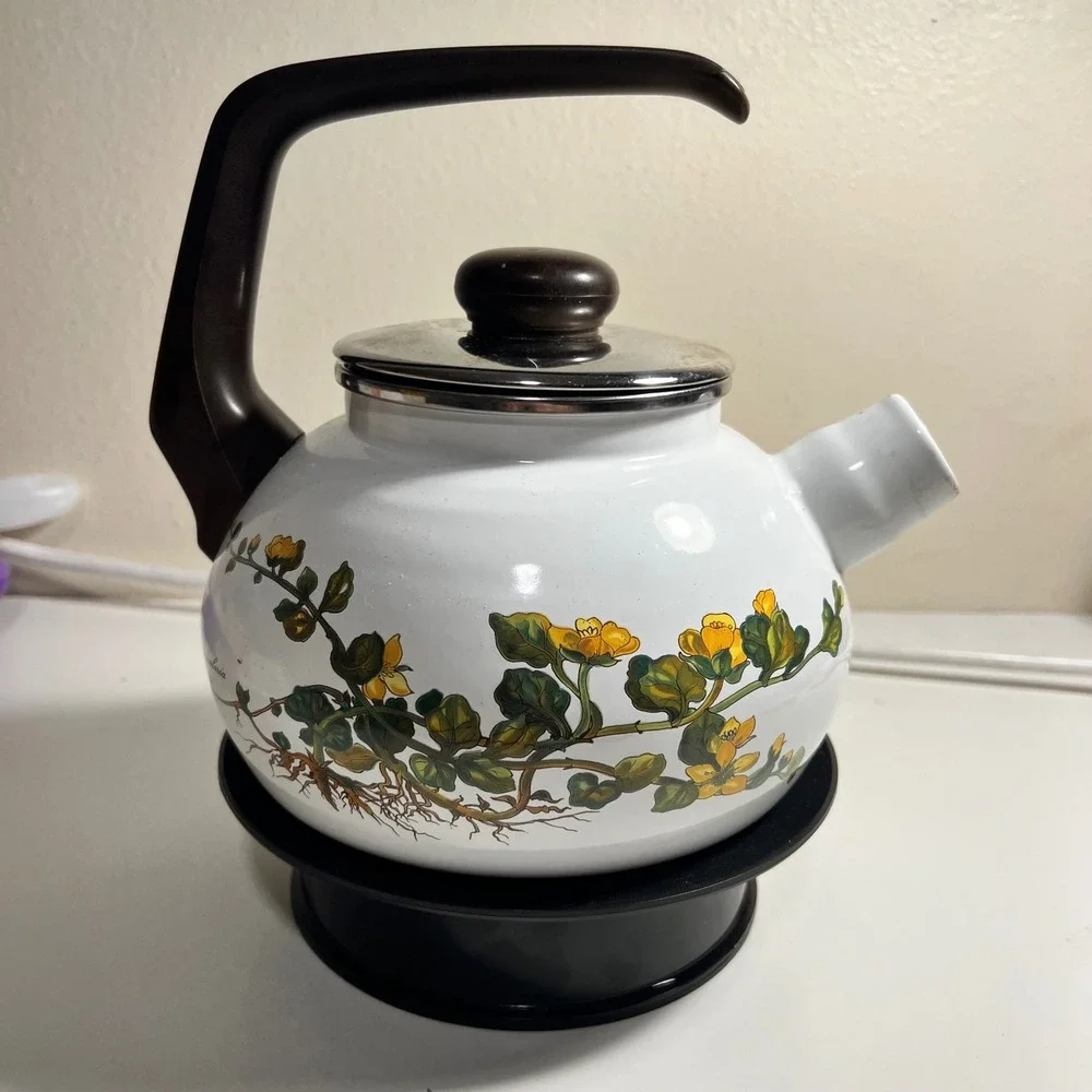 Villeroy & Boch Botanika Tea Kettle White Floral Lysimachia Nummularia Germany